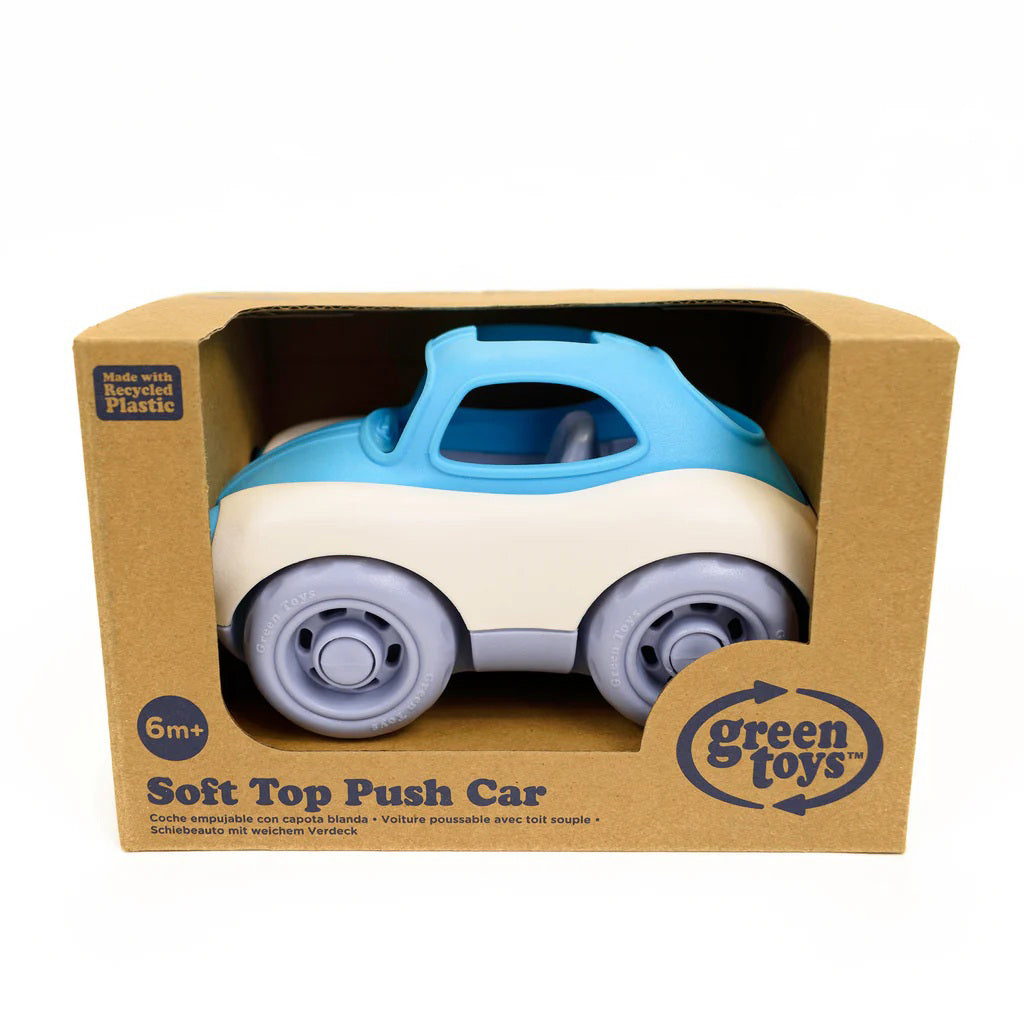 Auto Giocattolo Ecologica Con Spinta Morbida – Realizzata In HDPE E TPE Riciclati, Sicura E Sensoriale Per Bambini