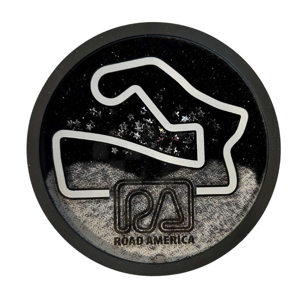 RA Glitter Coaster Magnet