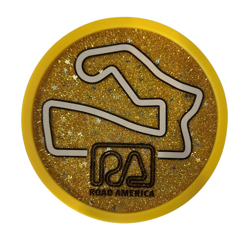 RA Glitter Coaster Magnet