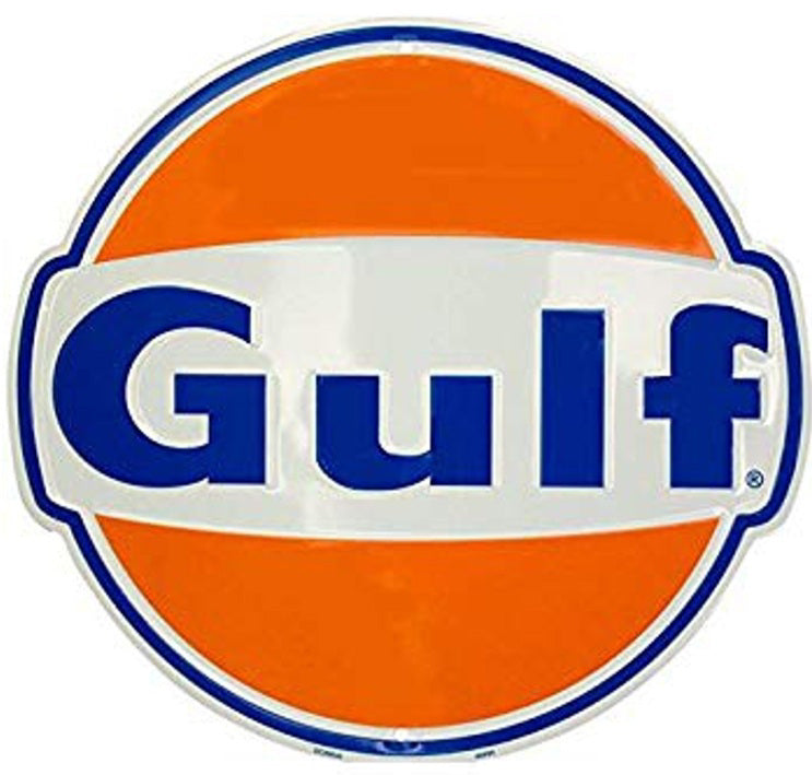 Gulf Large Round Sign 24"