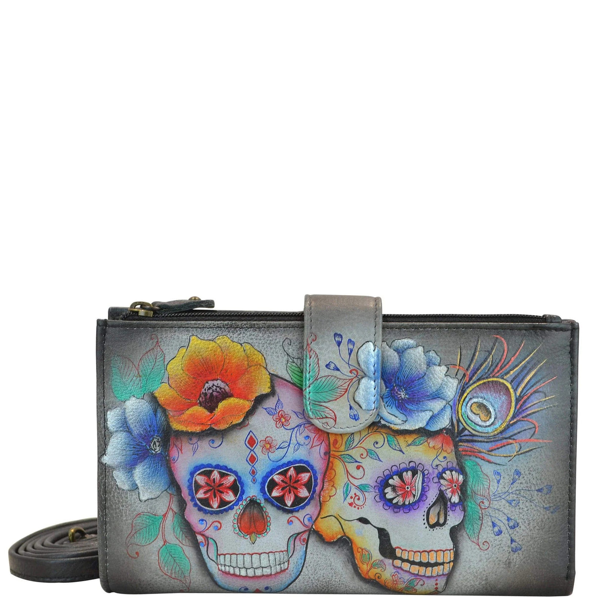 Skulls Leather Wallet