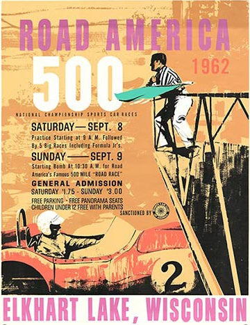 1962 RA500 Poster Sign - Wood