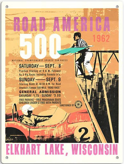 1962 RA500 Poster Sign - Metal