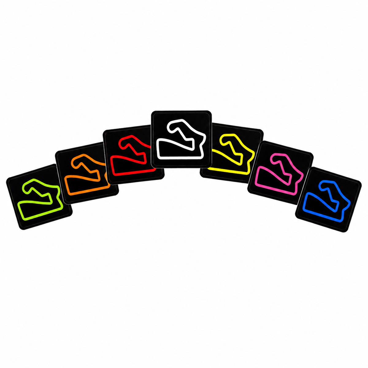 Track Outline 2.25 in. Sticker