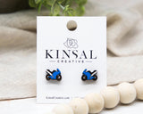 Motorcycle Wood Earrings