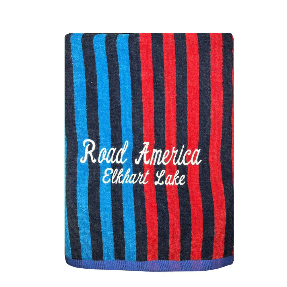 RA Velour Stripe Beach Blanket/Towel