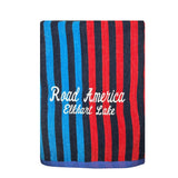 RA Velour Stripe Beach Blanket/Towel