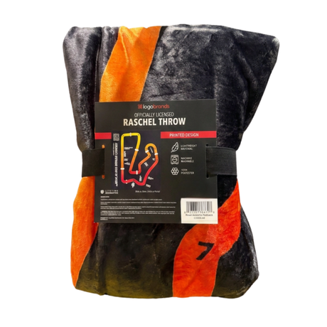 Track Map Plush Throw