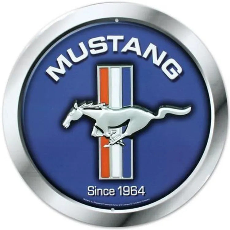 Mustang Round Sign