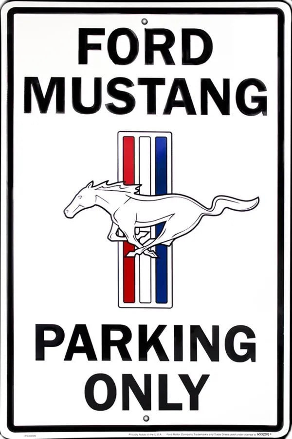 Mustang Parking Sign