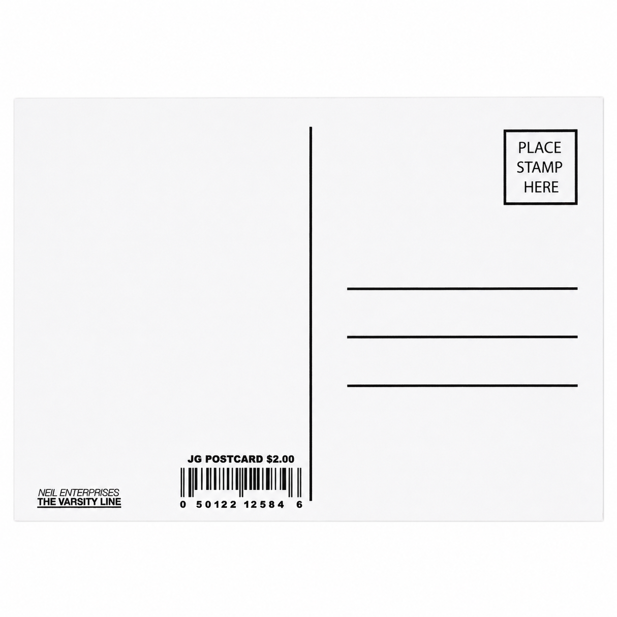 RA Blue Postcard