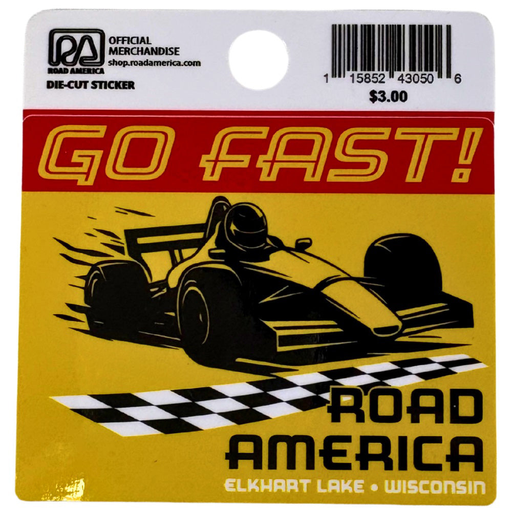 RA Go Fast Car Sticker
