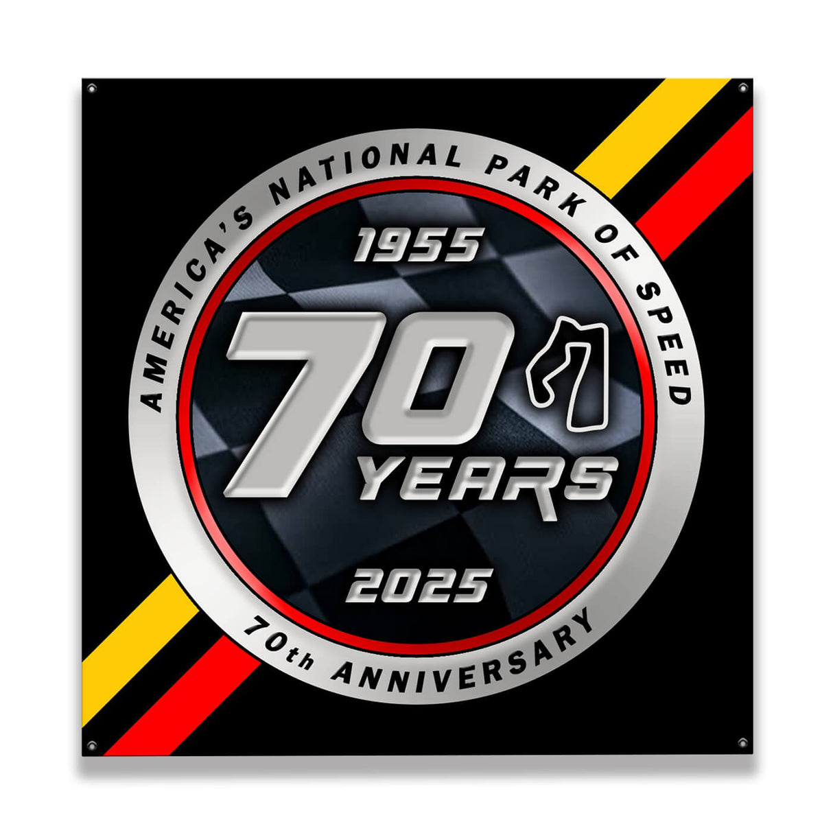 70th Metal Sign