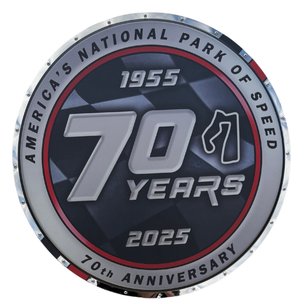 14" 70th Chrome Sign