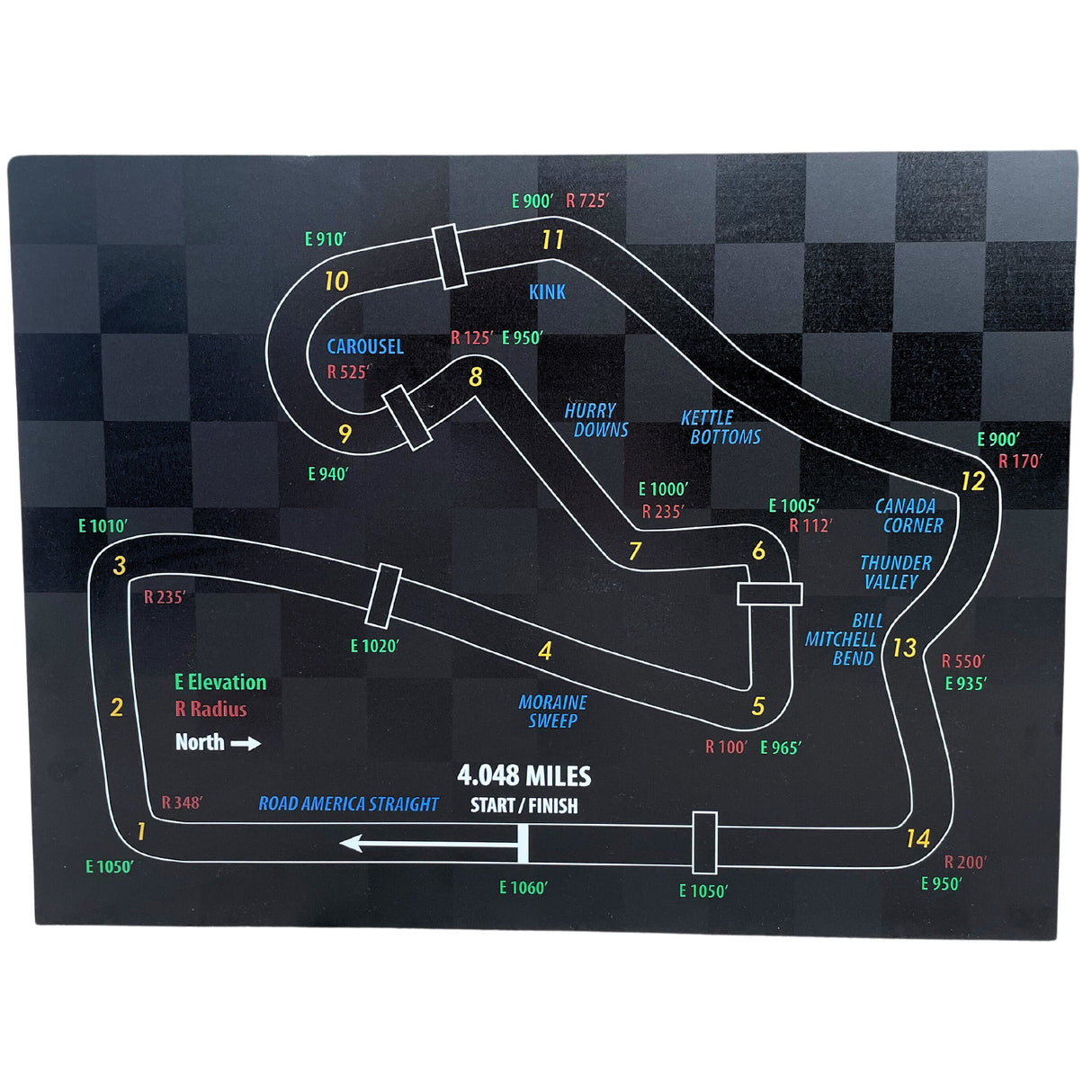 Black PVC Technical Map