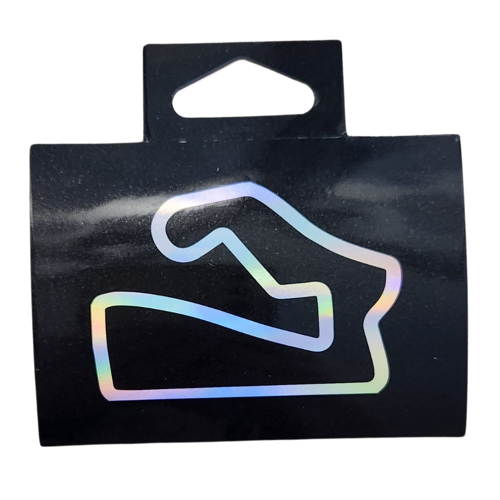 Track Outline Iridescent Sticker – Paddock Shop