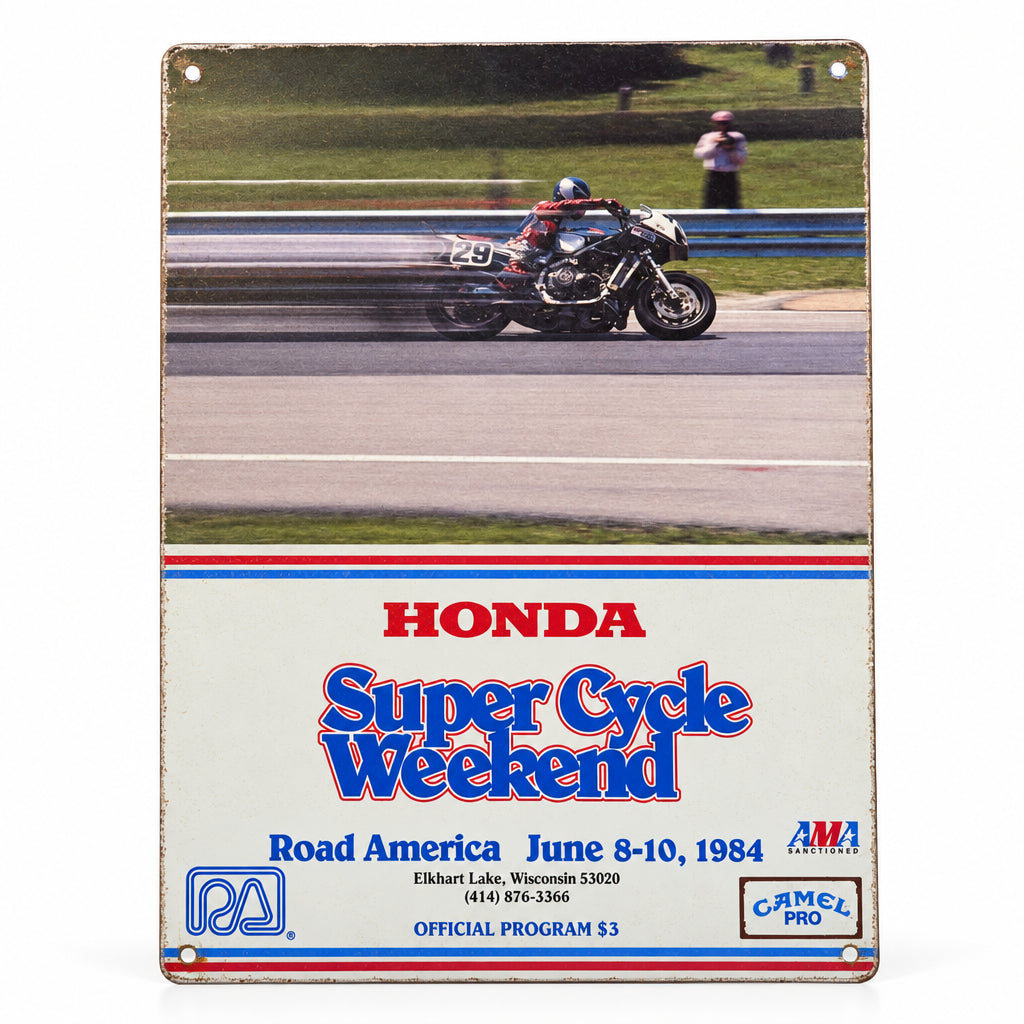 1984 AMA Program Sign - Metal