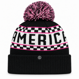 Checkered w/ Pink RA Beanie