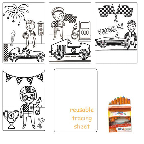 Mini Trace Erase Race Day Set