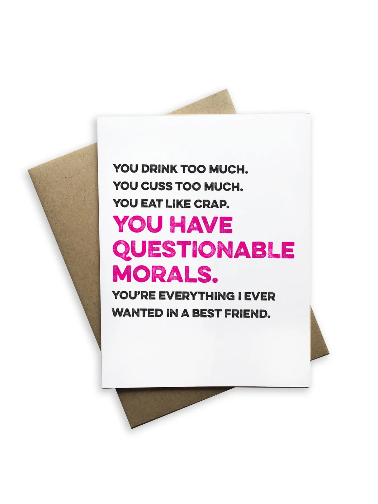 Questionable Morals Notecard