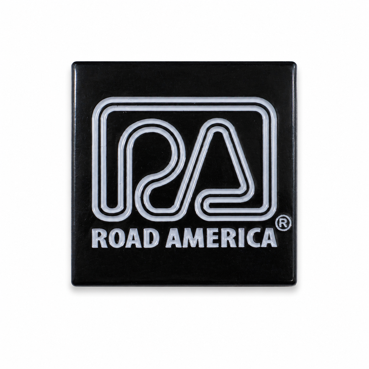 RA White Logo Pin