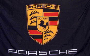Porsche Flag - Black