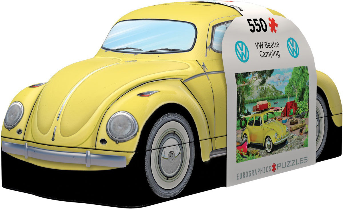 VW Beetle Camping Tin Puzzle