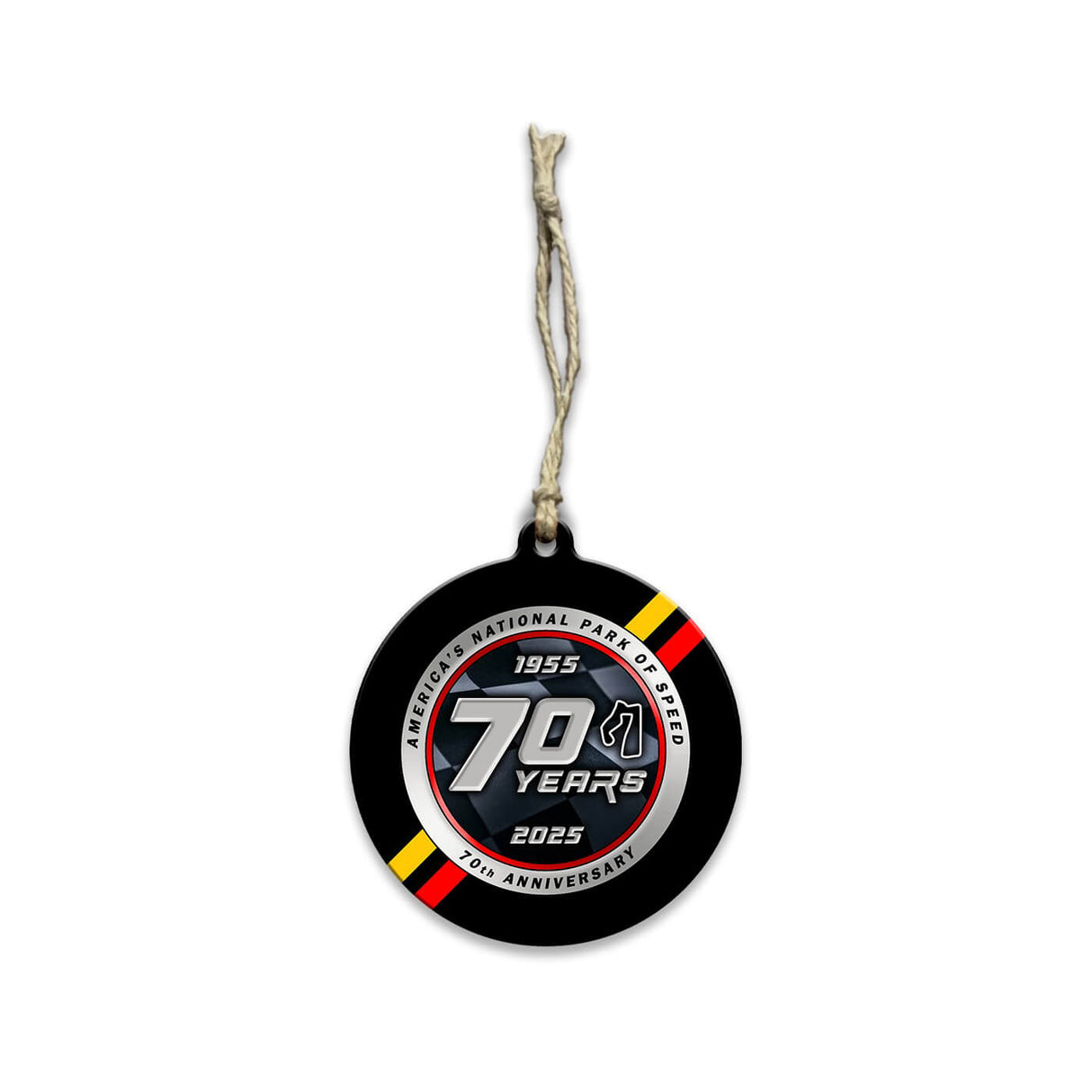 70th Wood Ornament