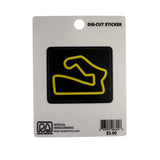 Track Outline 2.25in. Sticker
