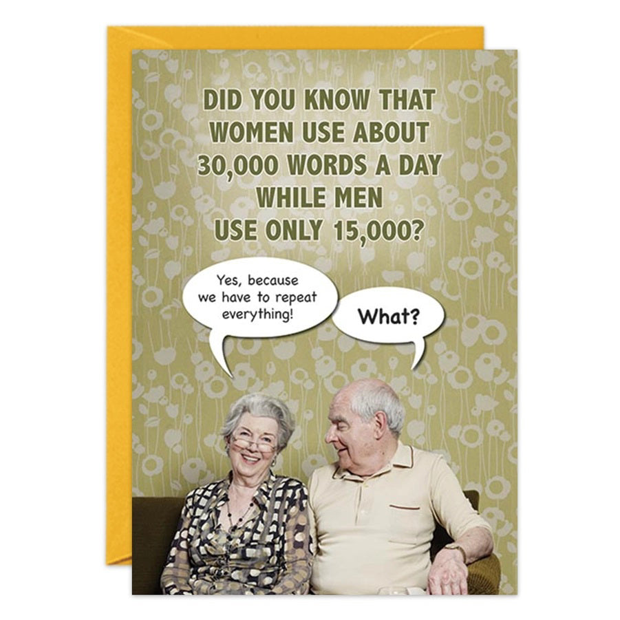Words a Day Birthday Card
