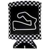 Turn 1 Checkered Koozie