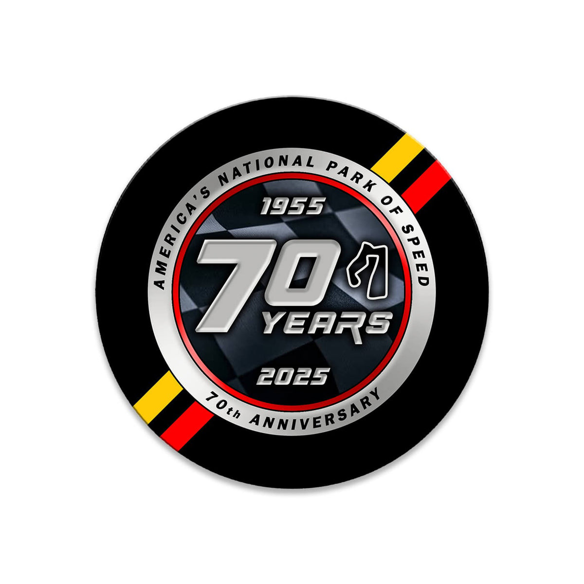 70th Round Magnet – Paddock Shop