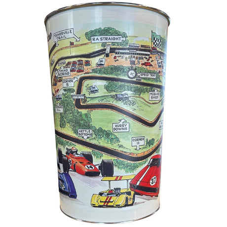1969 Track Map Wastebasket