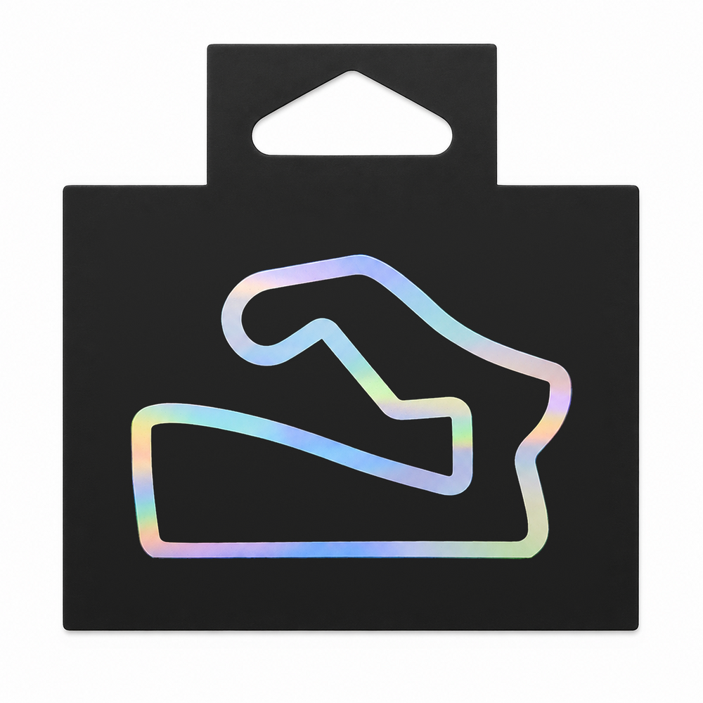 Track Outline Iridescent Sticker