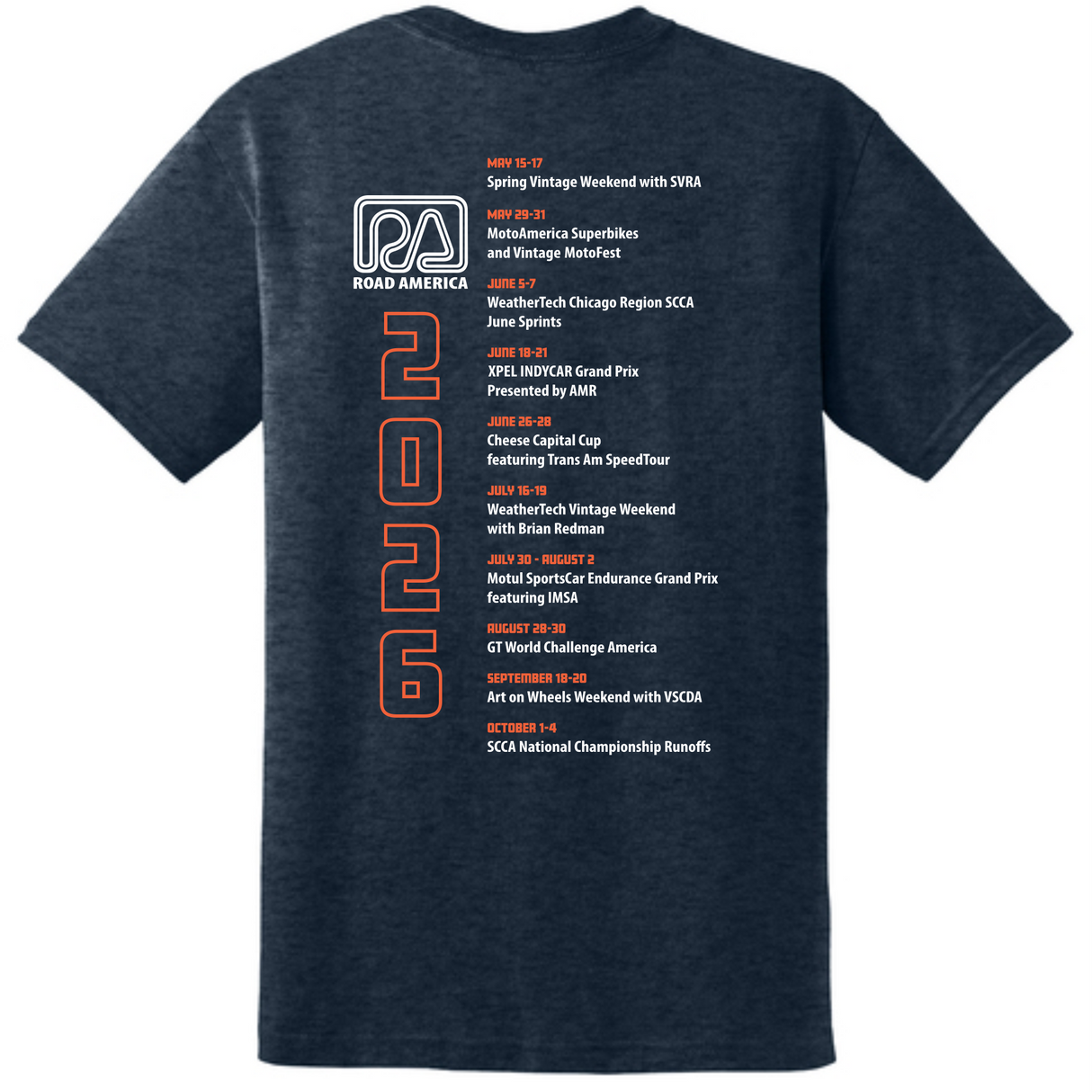 2026 Schedule Tee: Special-Order Only