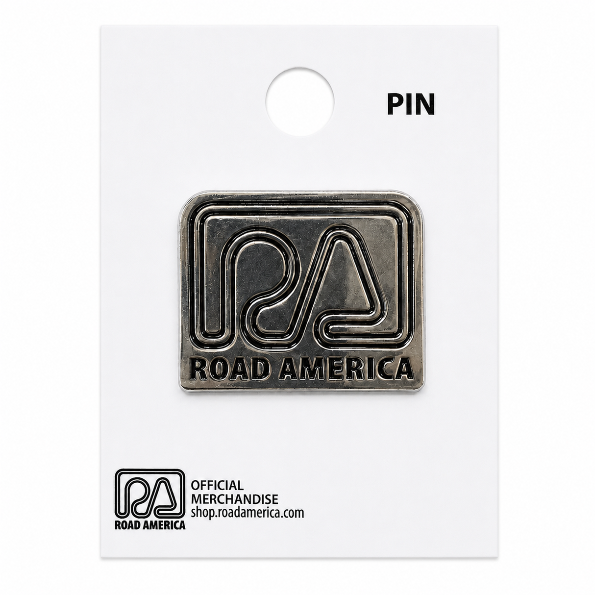 RA Silver Logo Pin