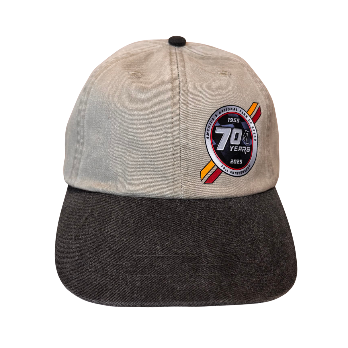 70th Stone/Black Adjustable Hat
