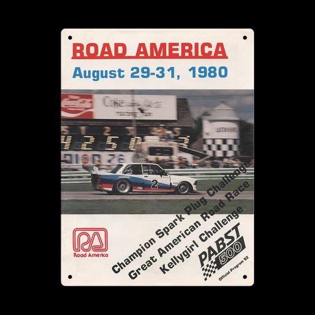 1980 PABST 500 Program Sign