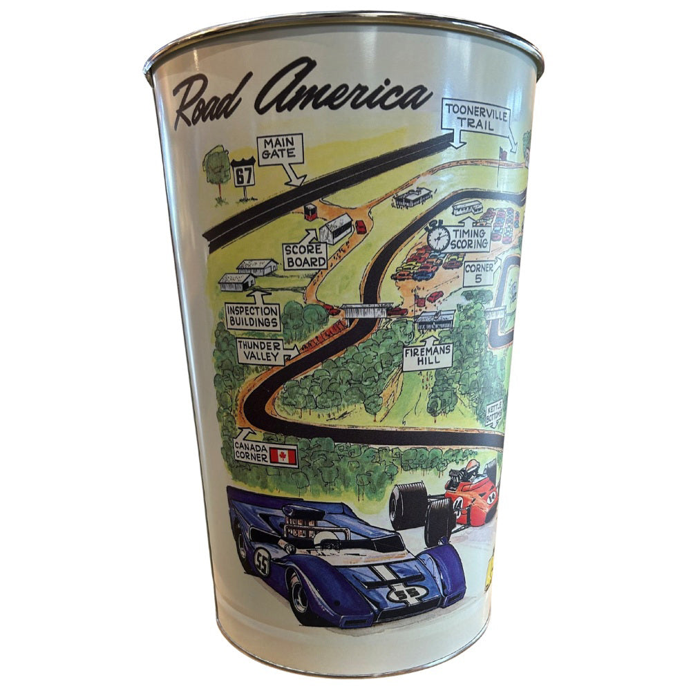 1969 Track Map Wastebasket