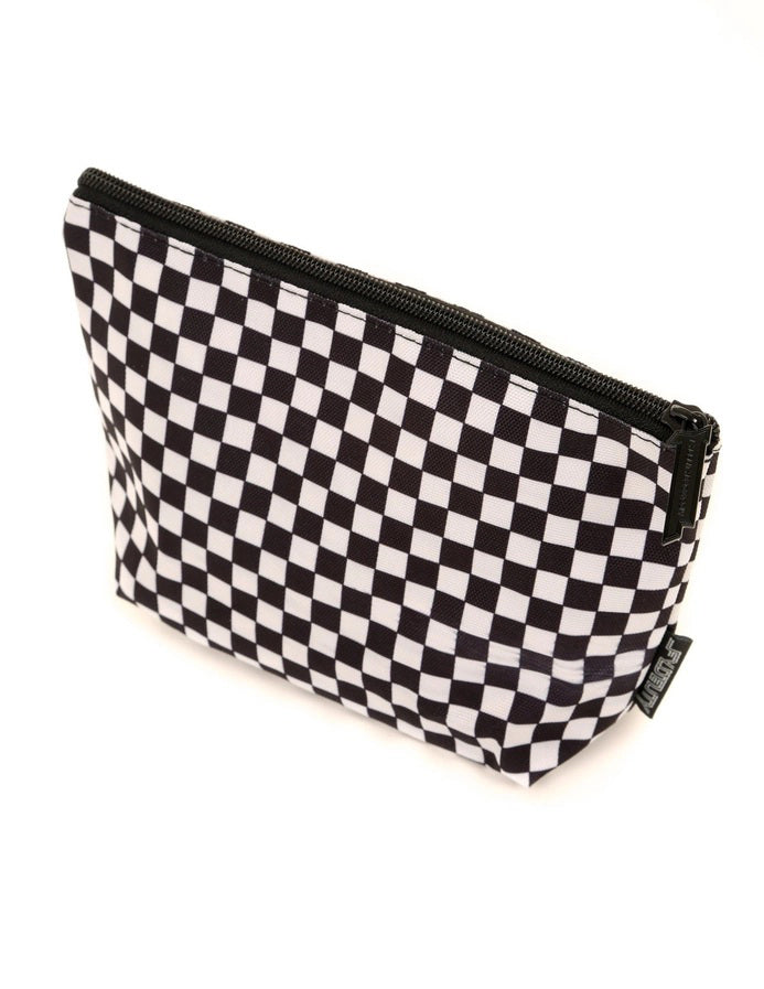Checkered Cosmetic Bag
