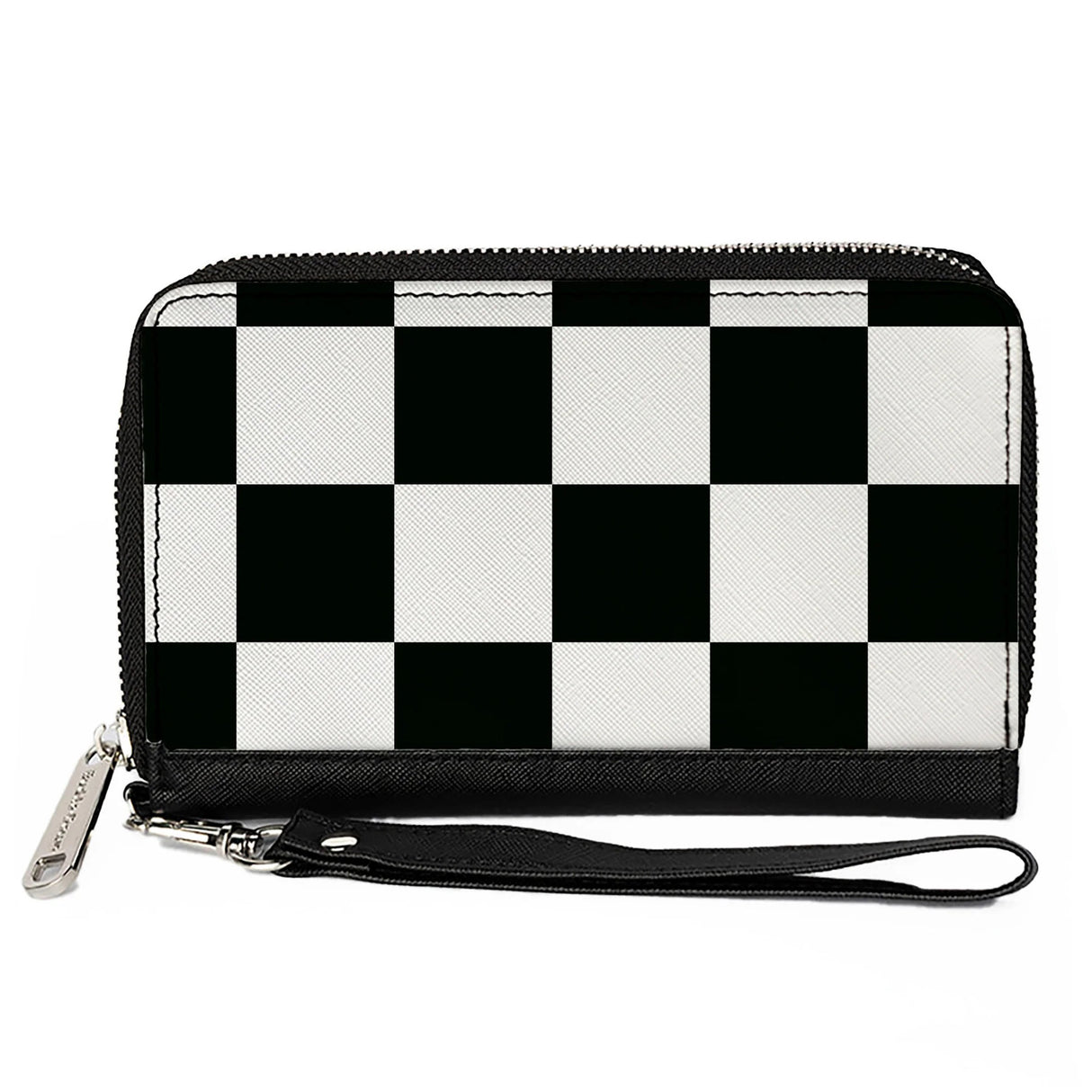 Large Check Zip Wallet