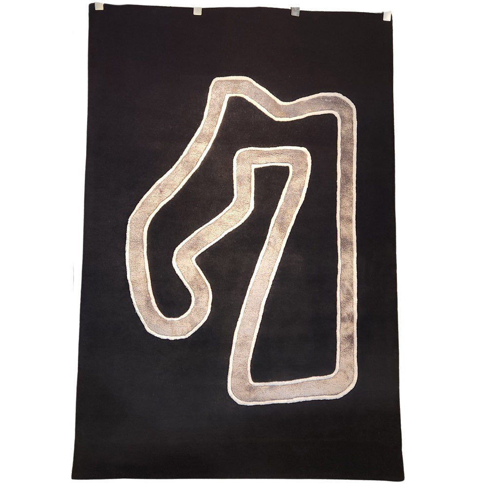 Track Outline Wool Rug