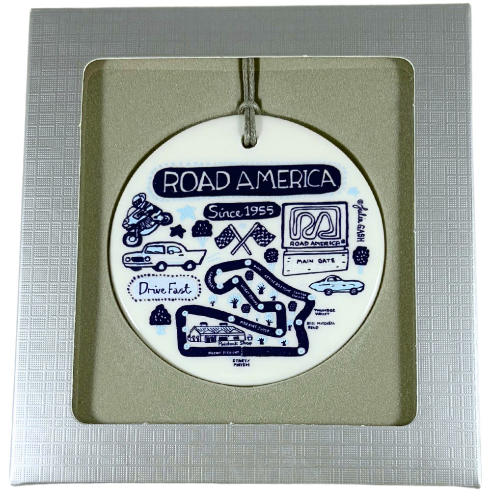 RA JG Ceramic Ornament Blue