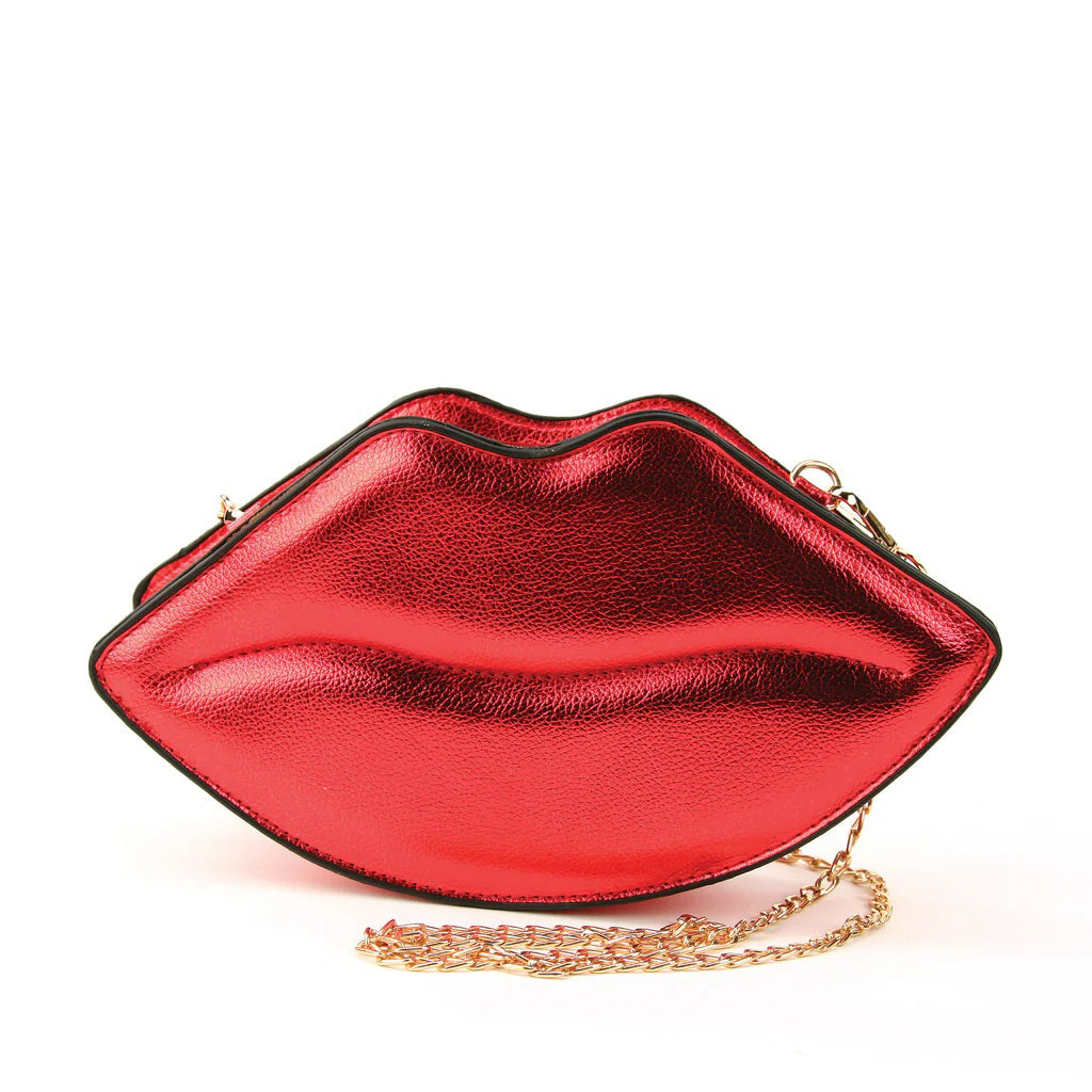 Red Lips Crossbody Purse