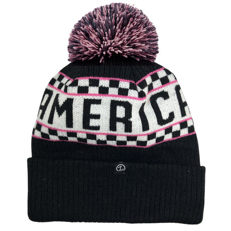 Checkered w/ Pink RA Beanie