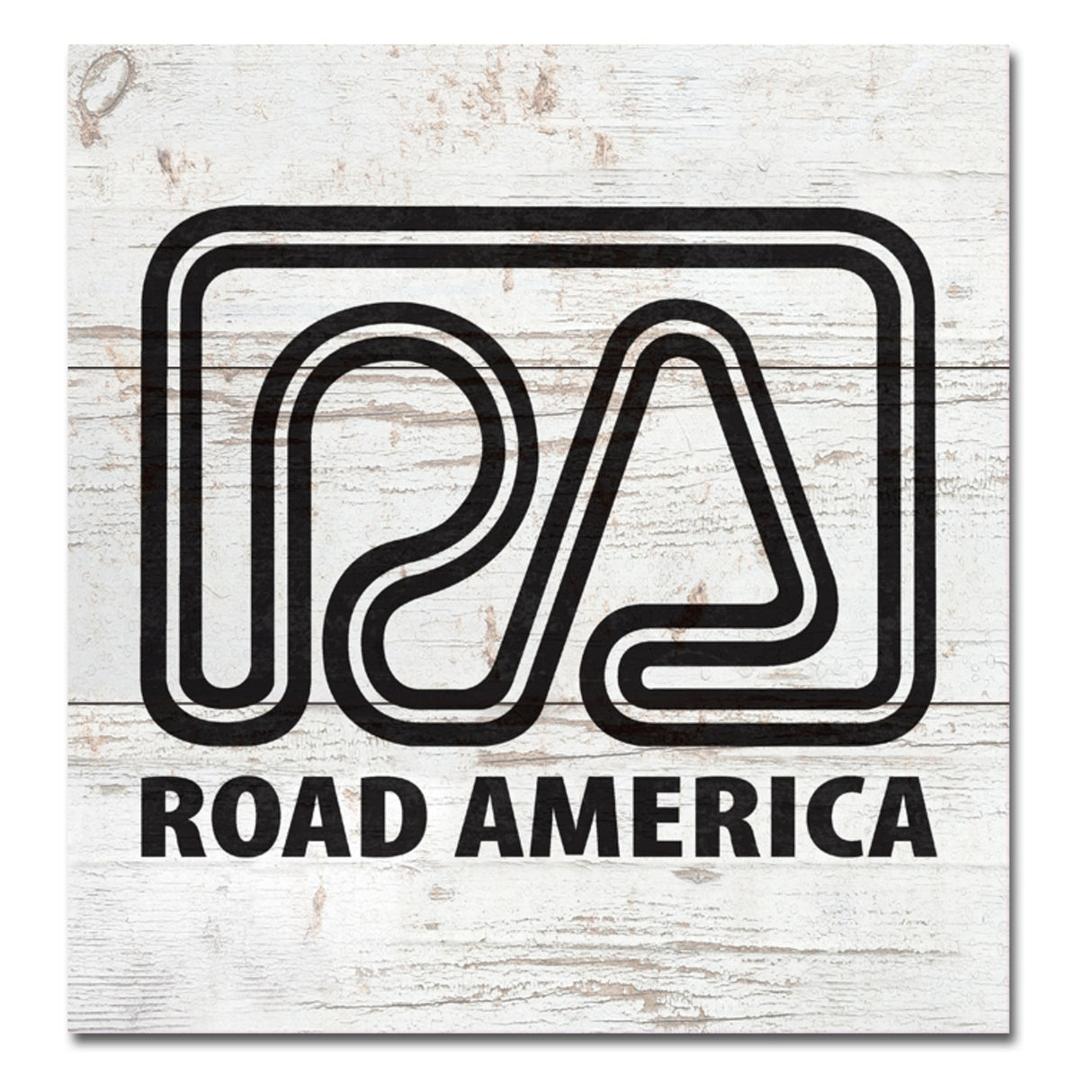 White RA Plank Sign 10x10