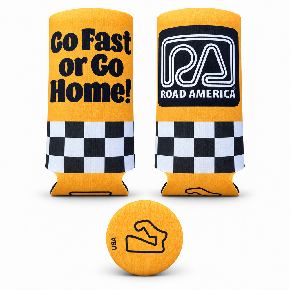 Go Fast Slim Koozie - Yellow