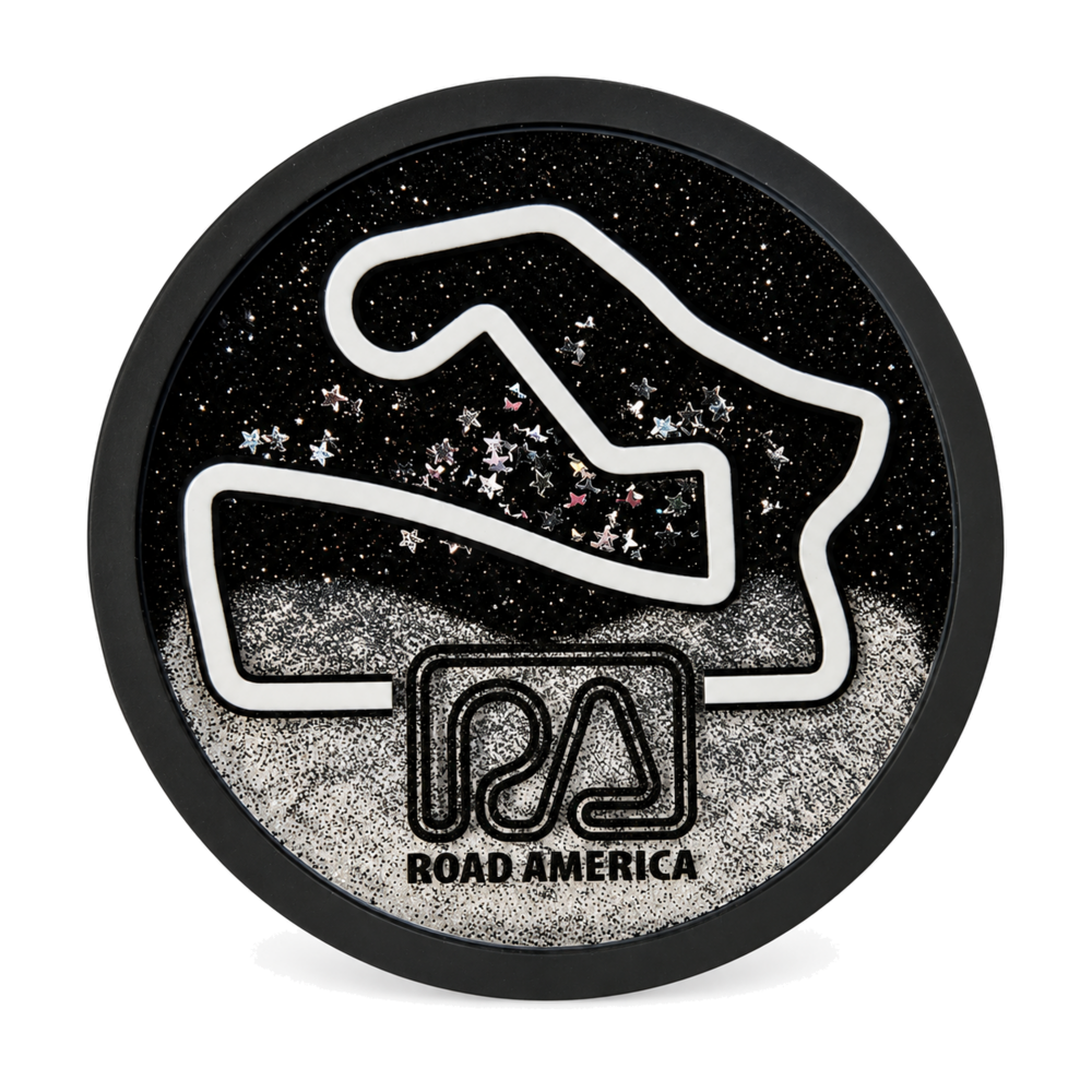 RA Glitter Coaster Magnet
