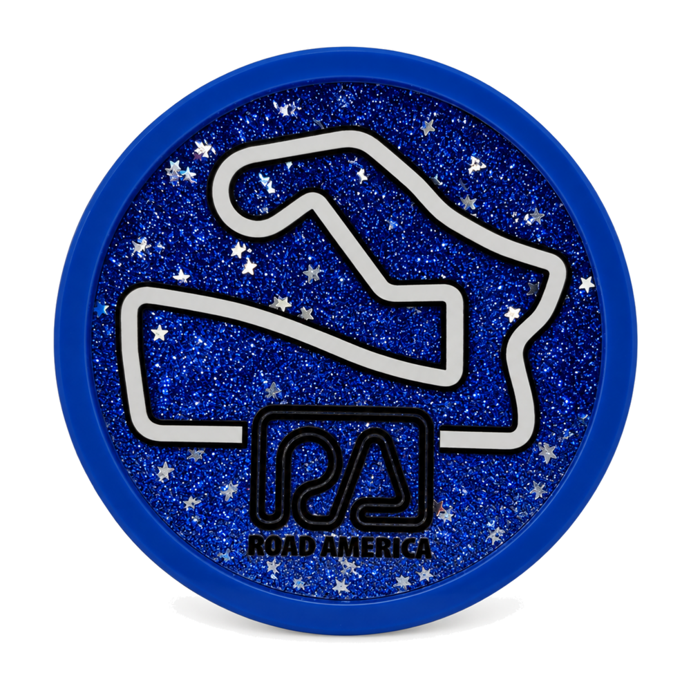 RA Glitter Coaster Magnet