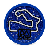 RA Glitter Coaster Magnet